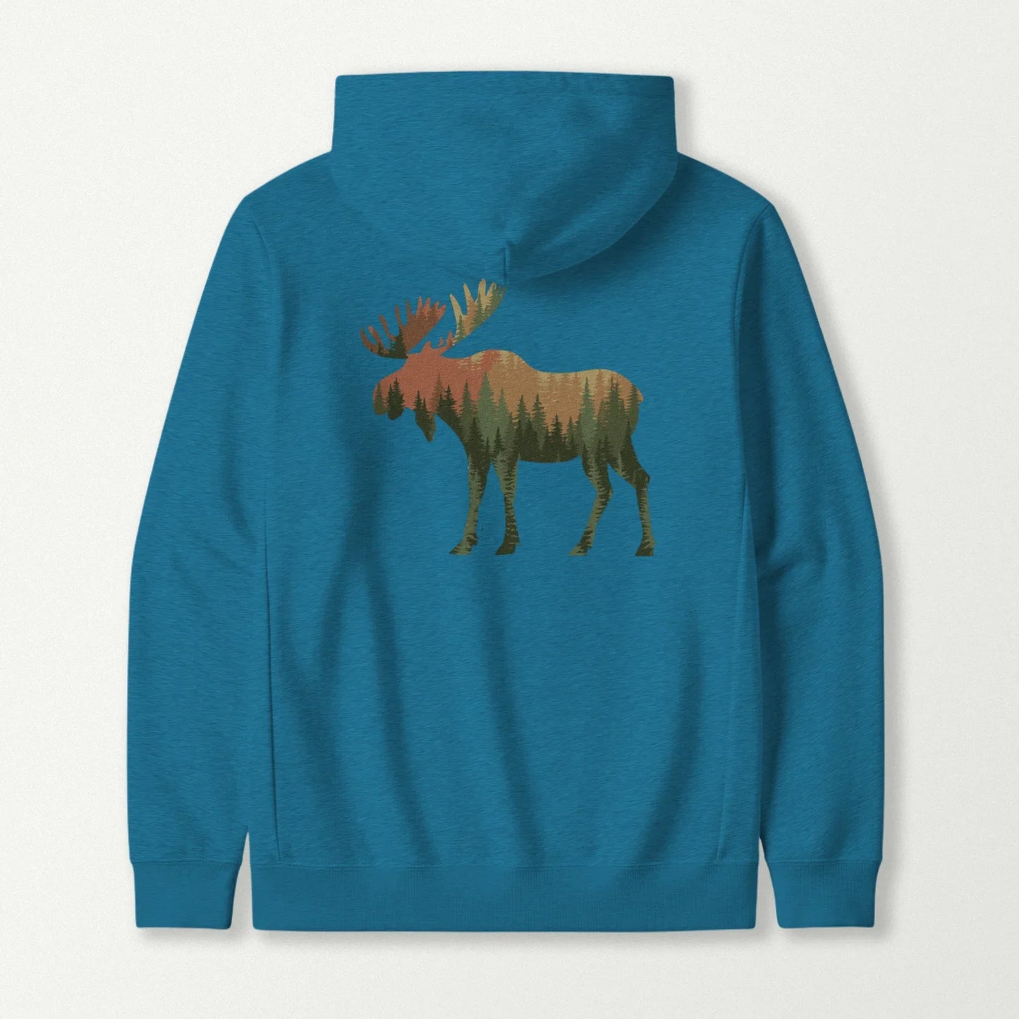 Moose Forest Scene Hoodie