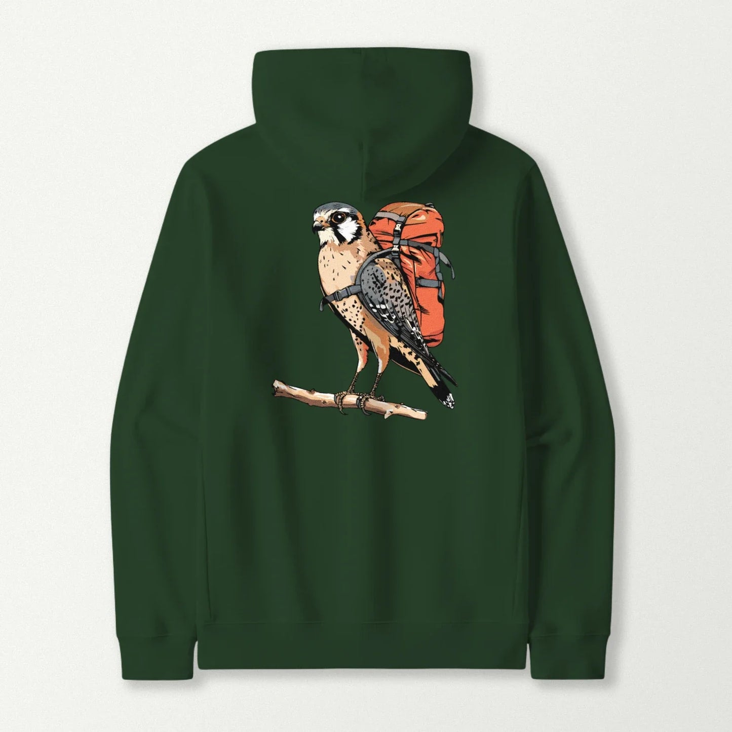 American Kestrel Backpacker Hoodie