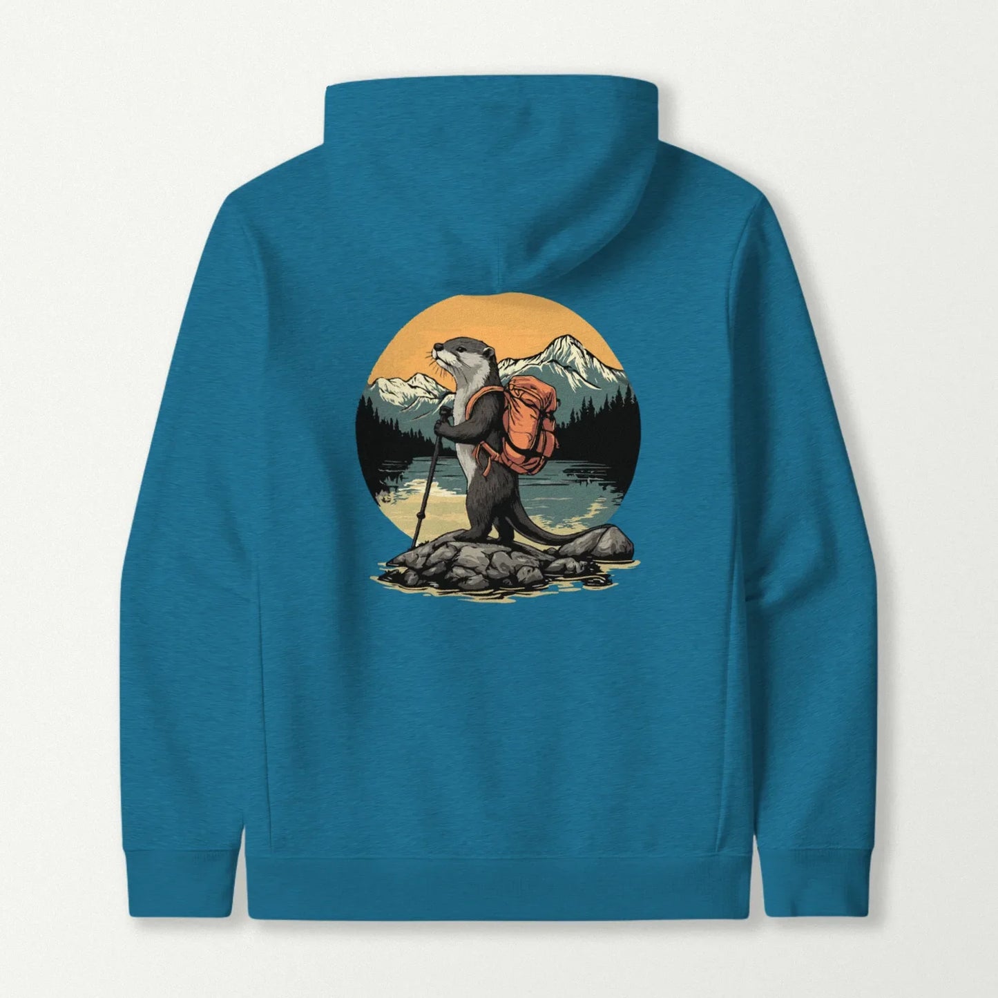 Otter Backpacker On The River Hoodie