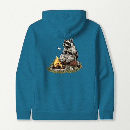 Raccoon Marshmallow Roaster Hoodie