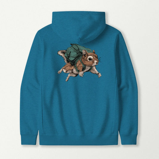 Wannabe Flying Squirrel Backpacker Hoodie