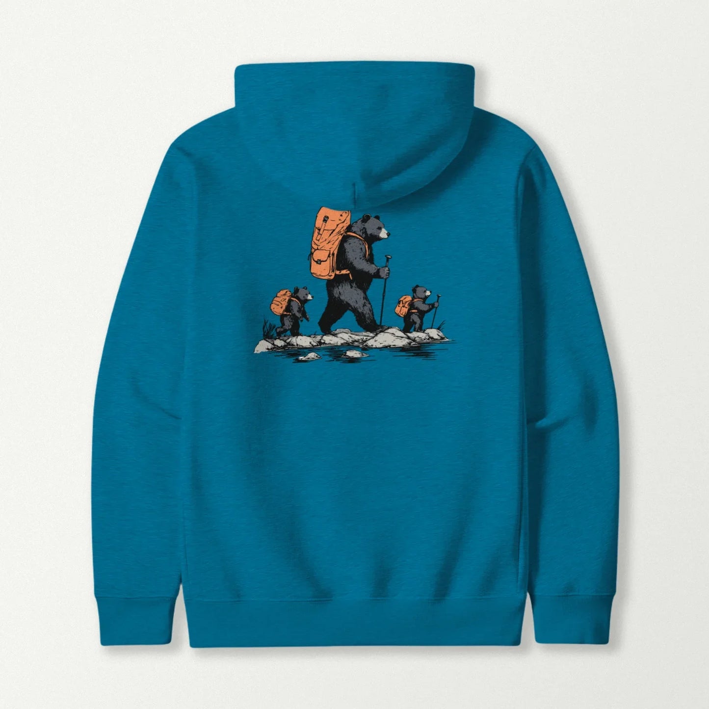 Bear Backpacker Family Hoodie