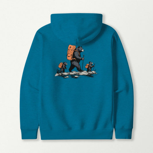 Bear Backpacker Family Hoodie