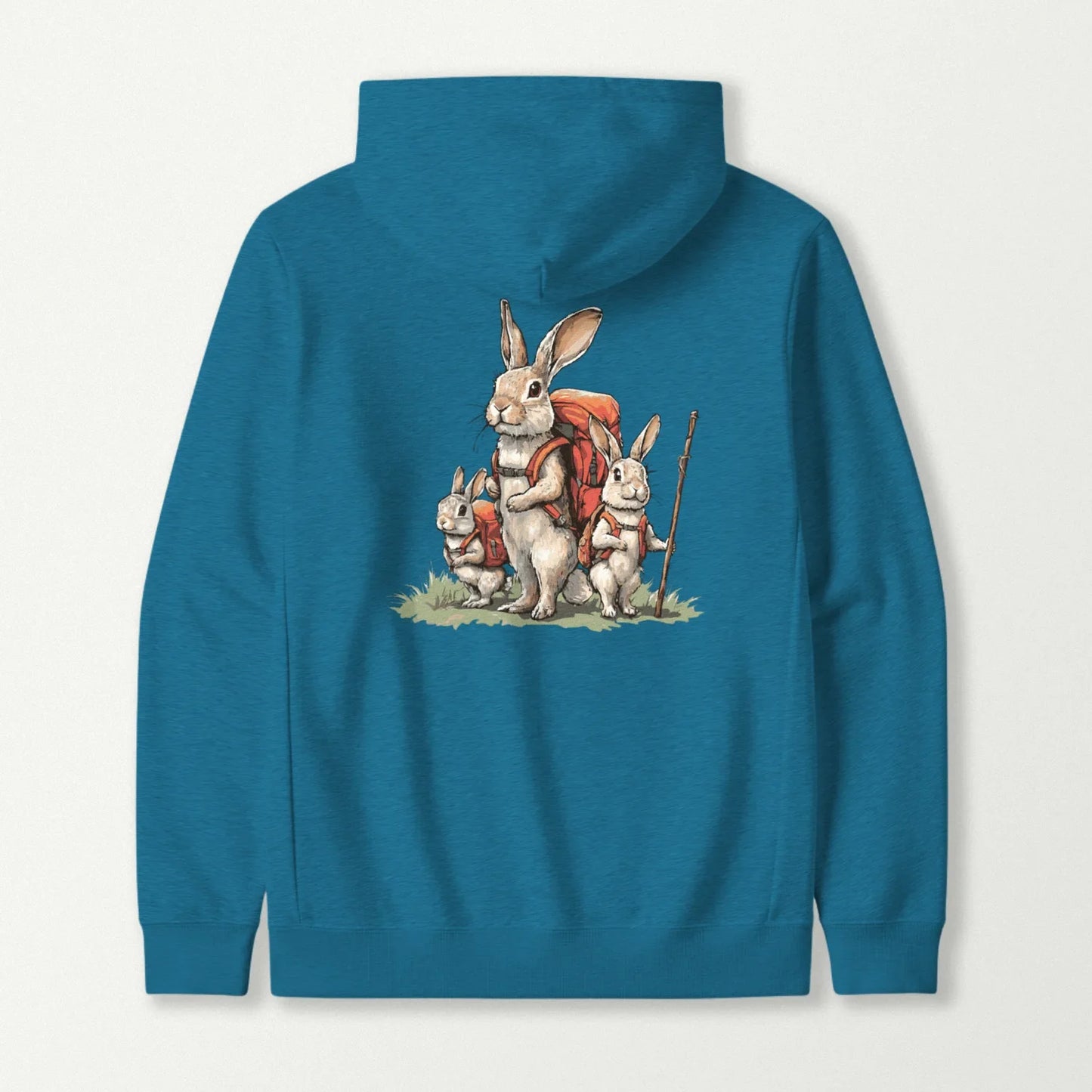 Rabbit Backpacker Family Hoodie