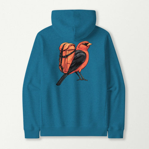 Scarlet Tanager Backpacker Hoodie