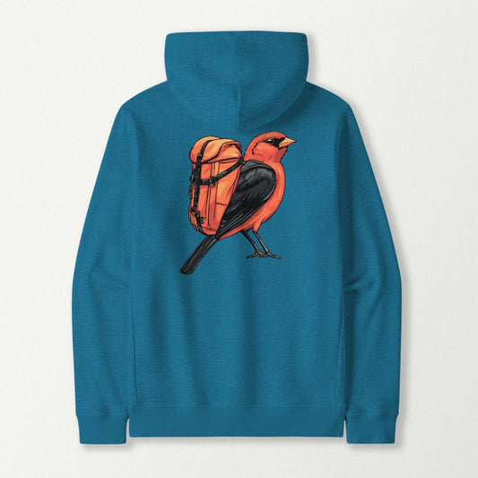 Scarlet Tanager Backpacker Hoodie