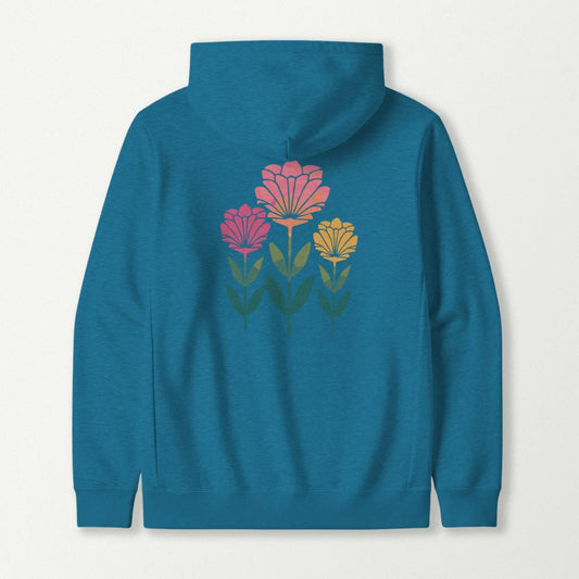 Three Flowers Hoodie