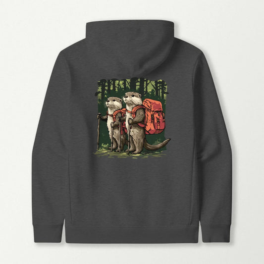 Otter Backpacker Buddies In The Forest Hoodie