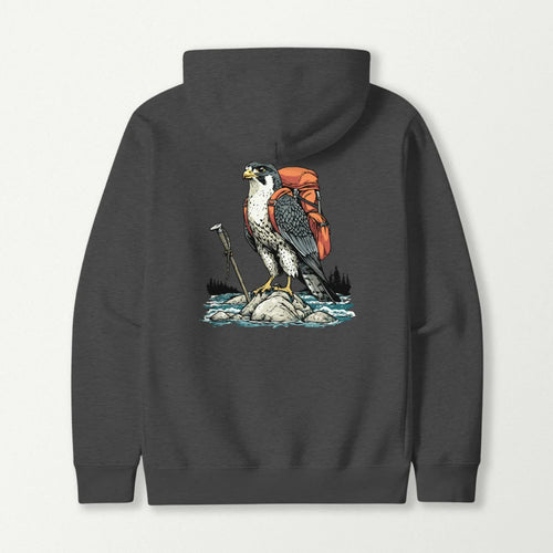 Falcon Backpacker On River Hoodie