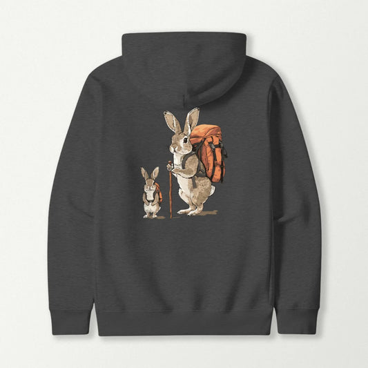 Rabbit Backpacker Family Hoodie