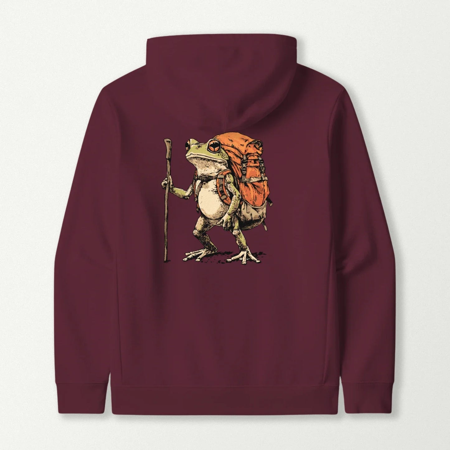 Green Tree Frog Backpacker Hoodie