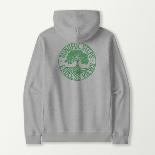 Mindful Steps, Endless Views Hoodie