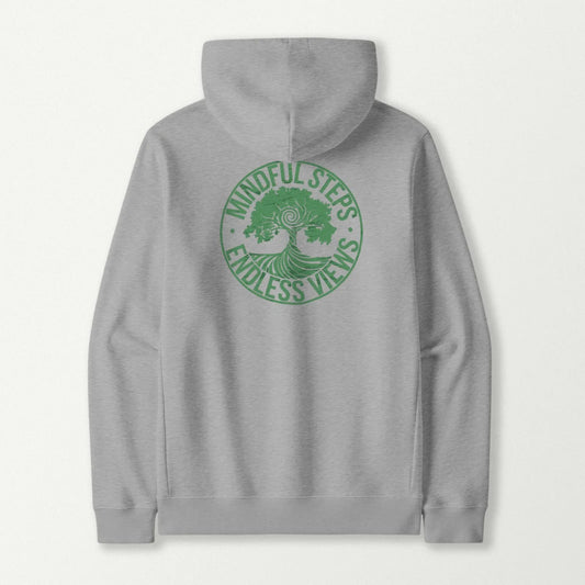 Mindful Steps, Endless Views Hoodie