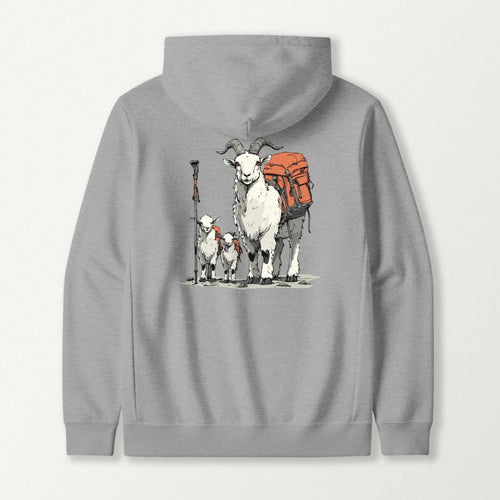 Mountain Goat Backpacker Family Hoodie