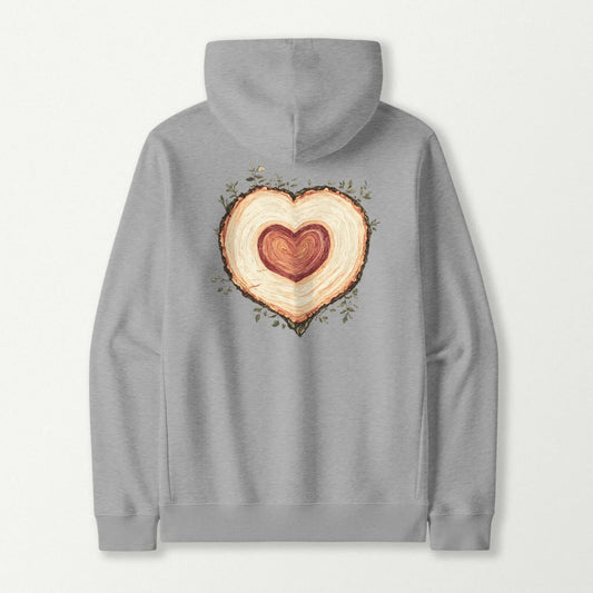 Tree Heart Wood Hoodie