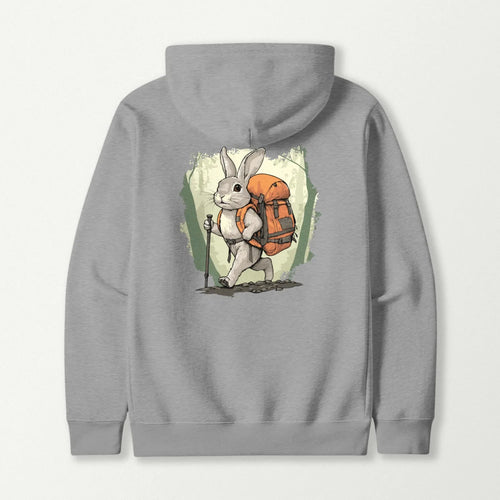 Rabbit Backpacker In The Forest Hoodie