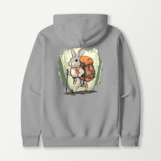 Rabbit Backpacker In The Forest Hoodie