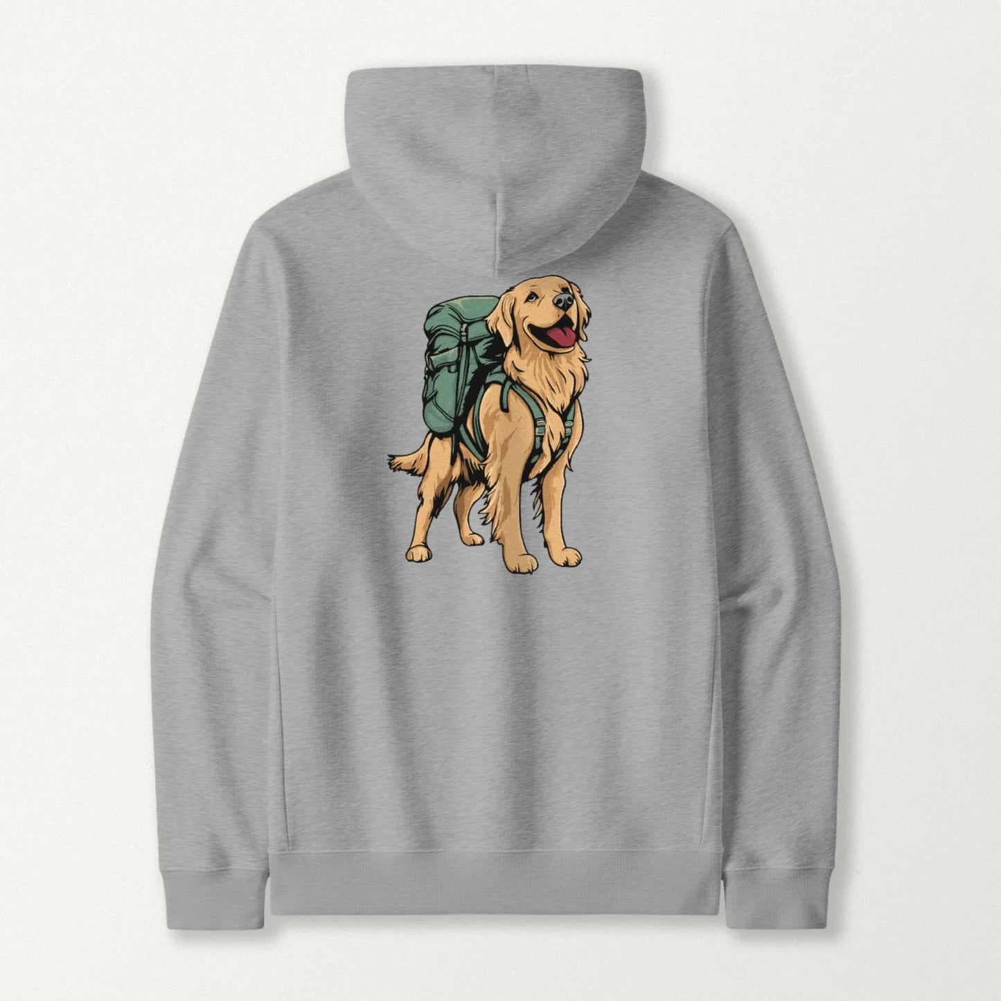 Golden Retriever Backpacker Hoodie