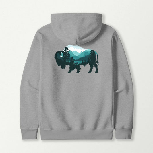 Buffalo Mountain Scene Hoodie