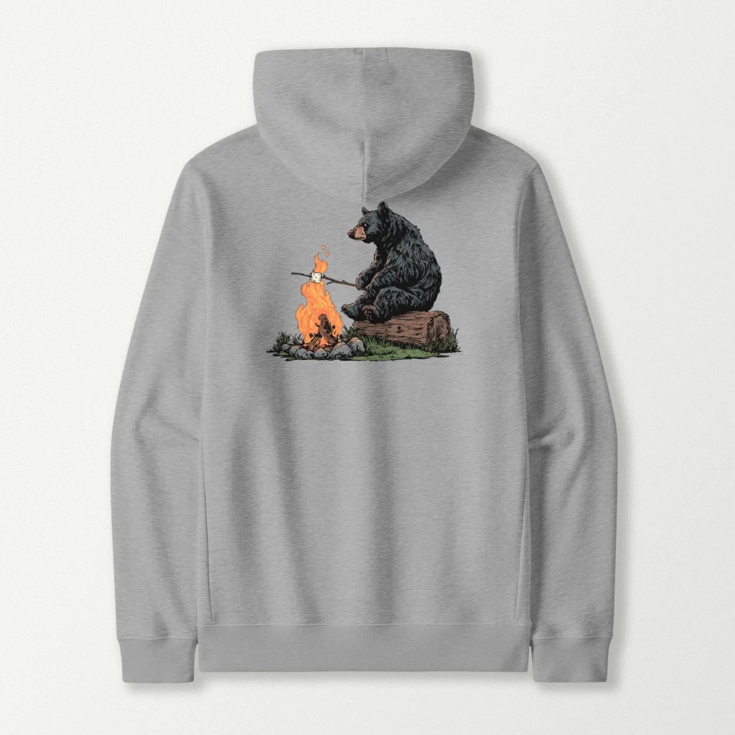 Black Bear Marshmallow Roaster Hoodie