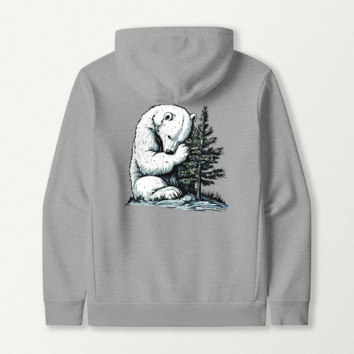 Polar Bear Tree Hugger Hoodie
