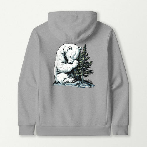 Polar Bear Tree Hugger Hoodie