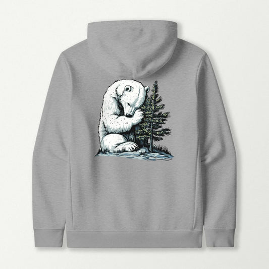 Polar Bear Tree Hugger Hoodie