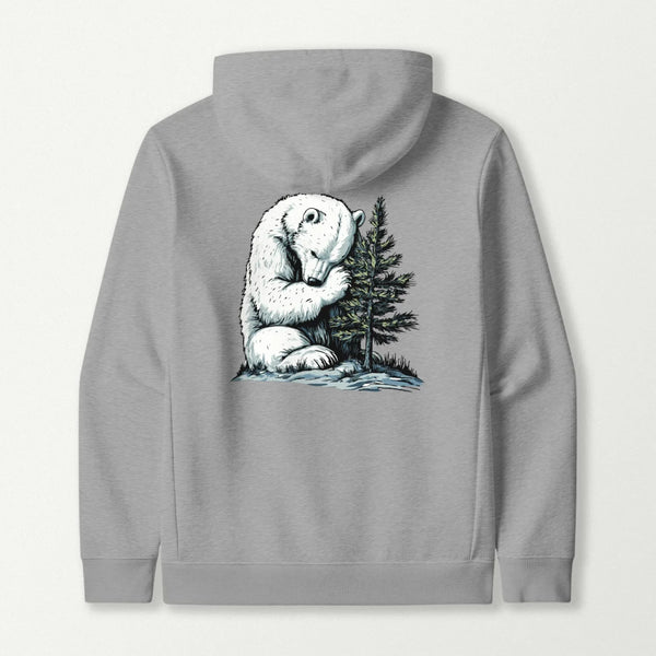 Polar Bear Tree Hugger Hoodie