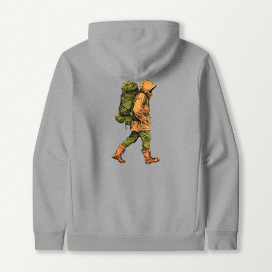 Backpacker In Raingear Hoodie