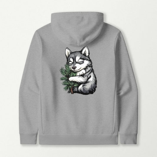 Husky Puppy Tree Hugger Hoodie